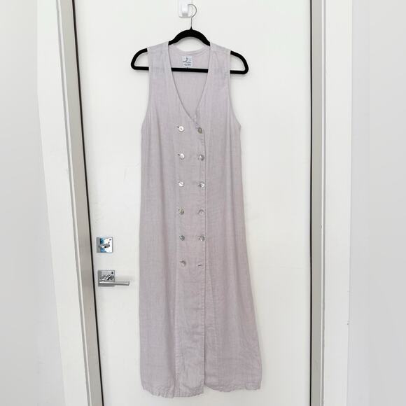 Via Vai by Pollero Light Lavender Linen Maxi Dress - Picture 2 of 7